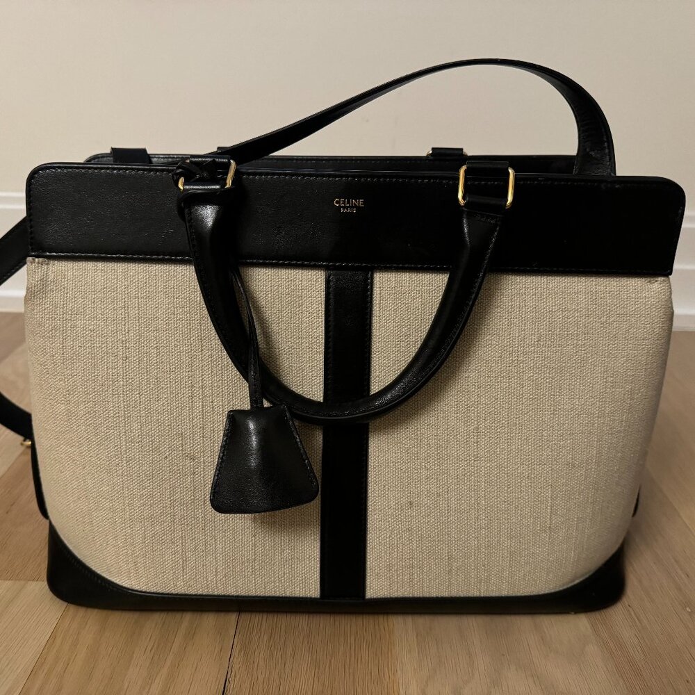 Celine Medium Cava de France 2WAY Hand Shoulder Bag F45